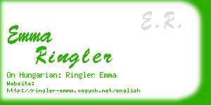 emma ringler business card